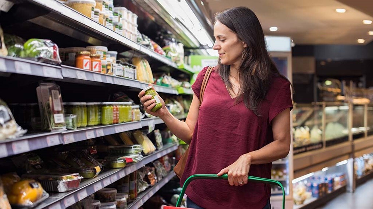 Woman in super market