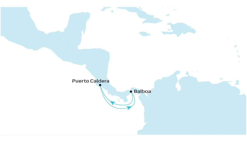 Caldera Feeder Roundtrip map