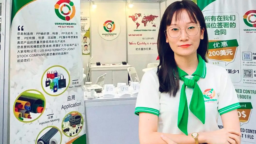 Materbatch plastic pigment close up