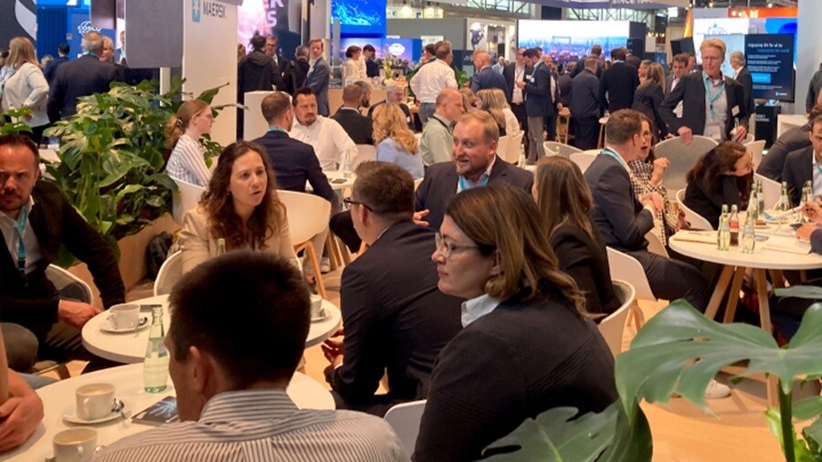 People sitting at an event
