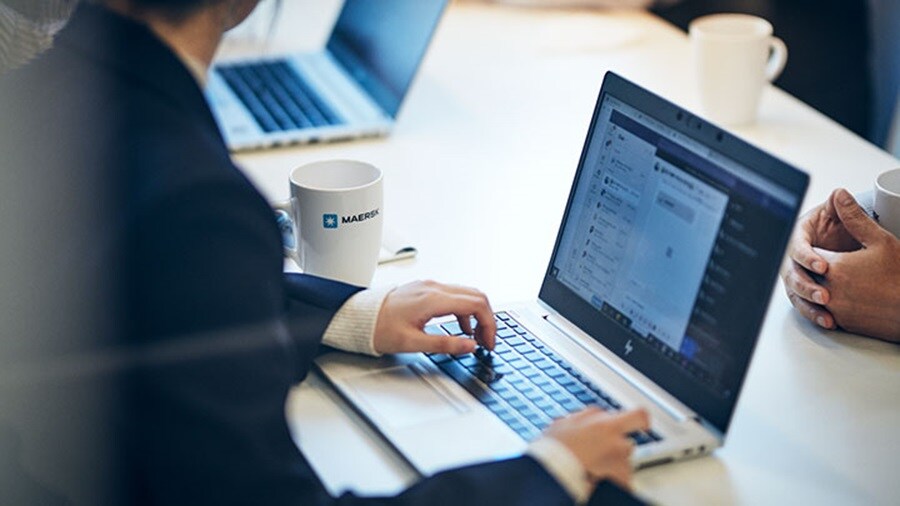 Man with laptop