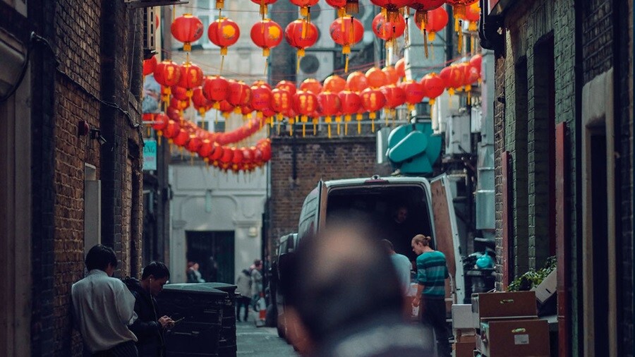Chinese new year street