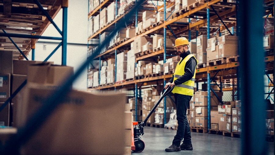 Employee in warehouse