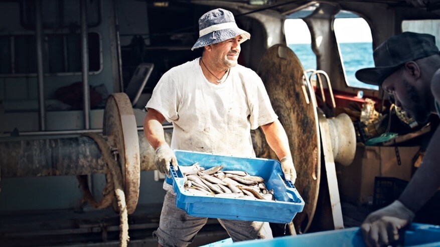 man holding fish