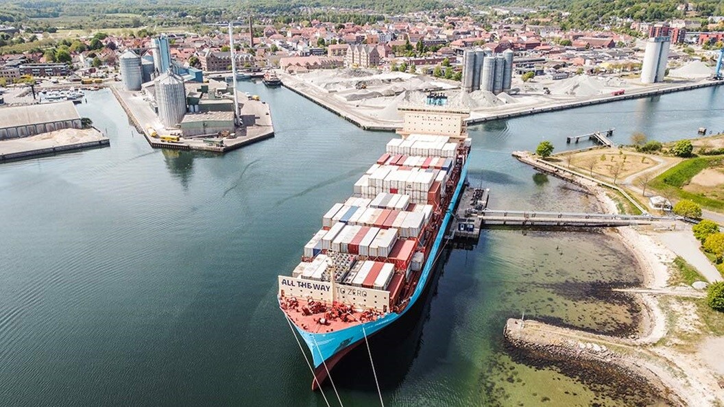Laura Maersk at Aabenraa port