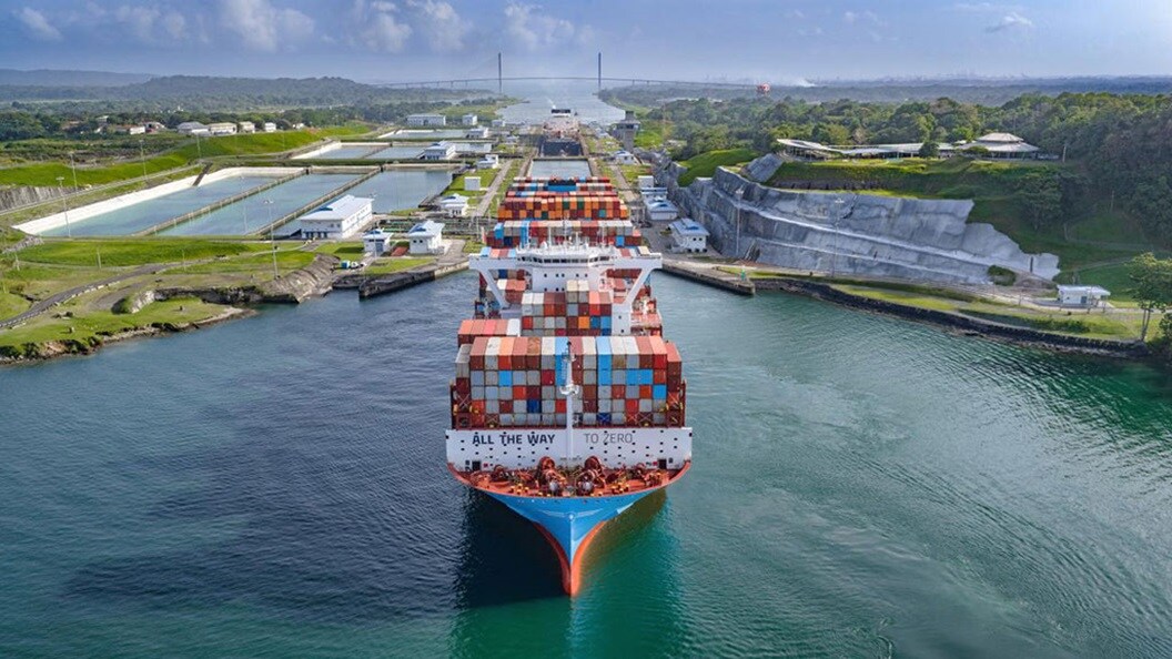 Tangier Maersk at the Panama Canal