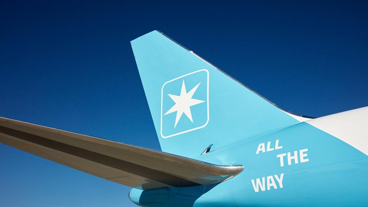 Maersk Air Cargo Boeing parked in Incheon International Airport in Seoul
