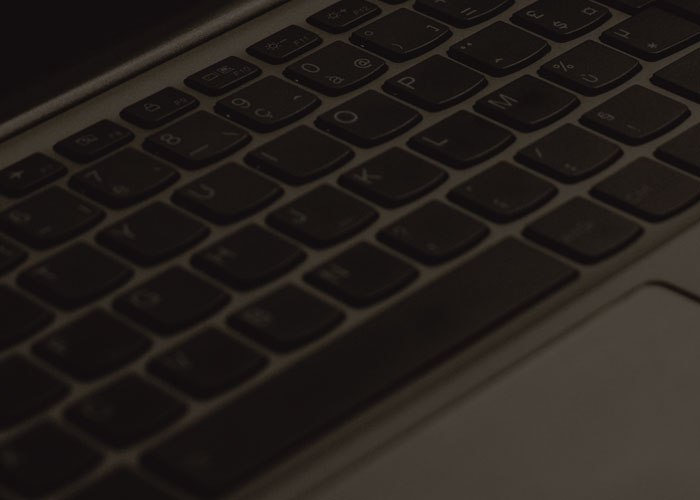 Data security and Privacy with MyMaerskSupplychain - Close-up of a laptop keyboard.
